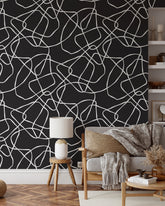 Black and White Abstract Minimalistic Wallpaper